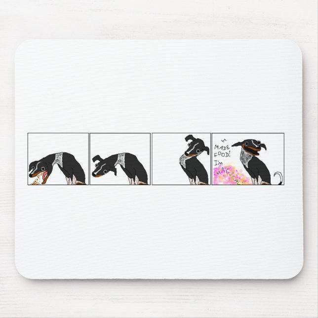 "Ich habe Essen gemacht" Mousepad (Vorne)