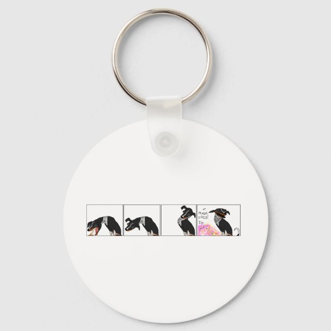 "Ich habe Essen gemacht" Schlüsselanhänger (Vorderseite)