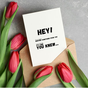 Ich habe etwas aus deinem Rätsel Behalten Karte