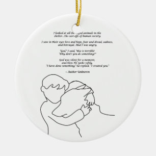 Ich habe etwas getan keramik ornament