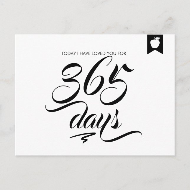 Ich habe euch die Jubiläumsjubiläum Liebe Postkart Postkarte (Vorderseite)