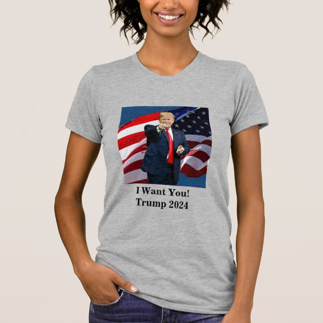 Ich habe euch gewollt! Trump 2024 T-Shirt (Vorderseite)