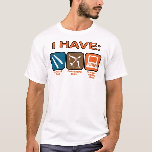 Ich habe Fähigkeiten Napoleon Dynamite T-Shirt (Vorderseite)