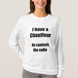 Ich habe Fahrer-weißen t T-Shirt
