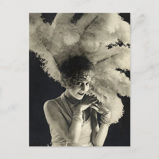 Ich habe Federn auf meinem Kopf Postkarte (Vorderseite)