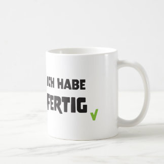 Ich habe fertig kaffeetasse