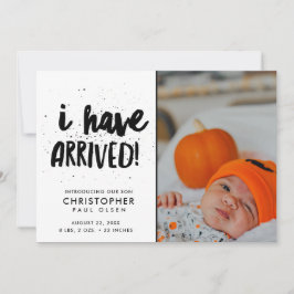 Ich habe Foto Junge Geburtserklärung angekündigt Ankündigung