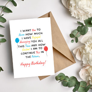 Ich habe Freude an Ihrer Geburtstagskarte Feiertagskarte