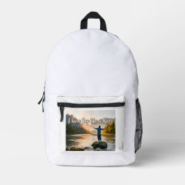 Ich habe Freude wie ein Fluss Bedruckter Rucksack