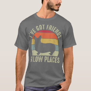 Ich habe Freunde got Low-Place Corgi Funny Jugend T-Shirt