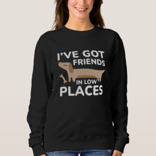 Ich habe Freunde in niedrigen Positionen Sweatshirt