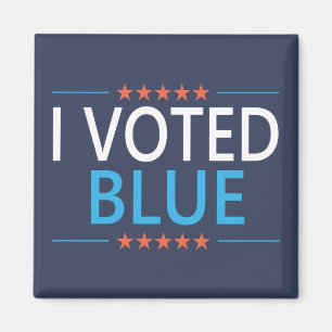 Ich habe für Blue Democrat gestimmt Magnet