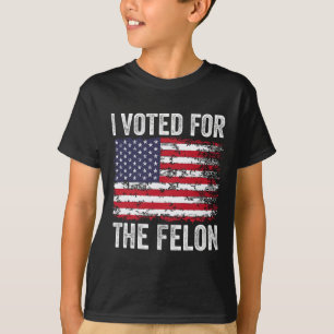 Ich habe für den Felon gestimmt; den lustigen Repu T-Shirt