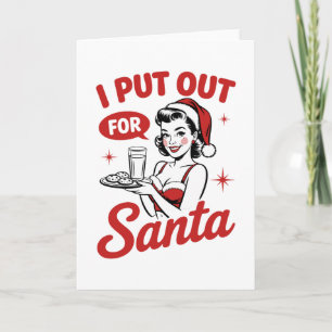 Ich habe für den Weihnachtsmann Weihnachtskekse Mi Karte
