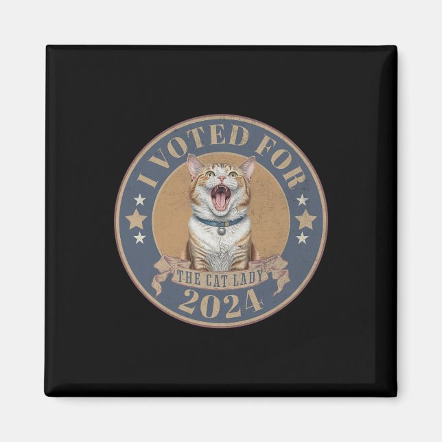 Ich habe für ihre Kamala Harris gestimmt, die Katz Magnet (Vorne)