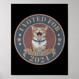 Ich habe für ihre Kamala Harris gestimmt, die Katz Poster