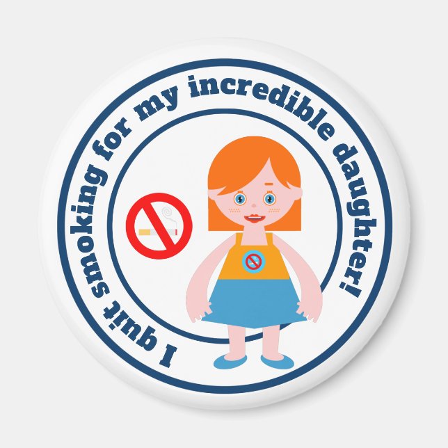 Ich habe für meine Tochter aufgehört Magnet (Vorne)