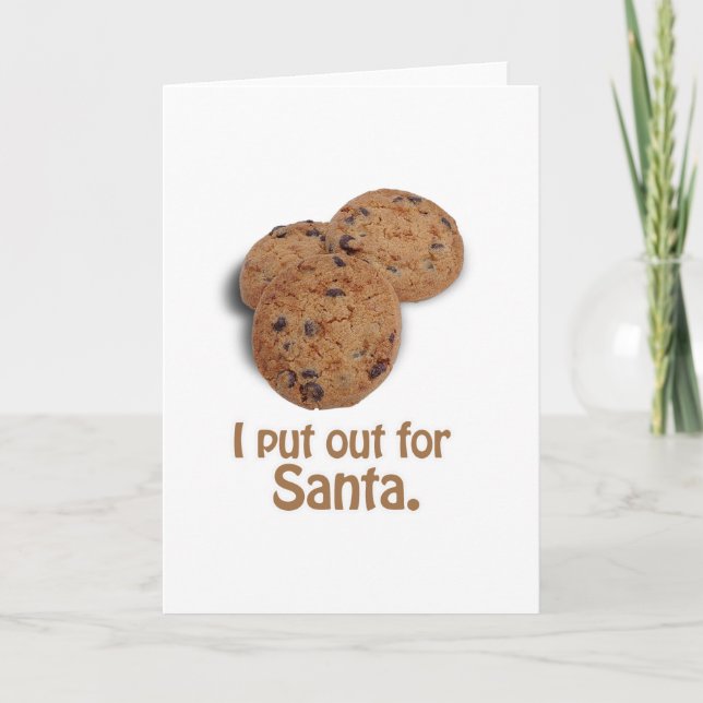 Ich habe für Santa -.pnng Feiertagskarte (Vorderseite)