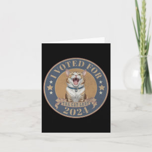 Ich habe für sie gestimmt Kamala Harris Die Katzen Karte