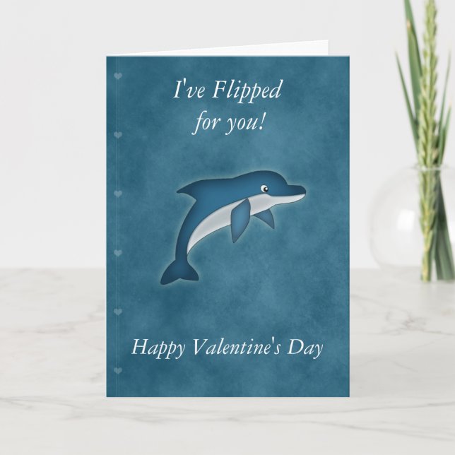 Ich habe für Sie Karte Delphin Valentines (Vorderseite)