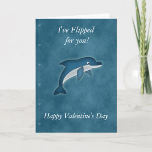 Ich habe für Sie Karte Delphin Valentines