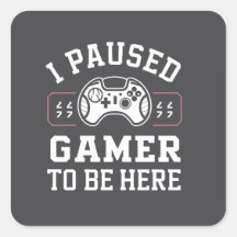 Ich habe Gamer pausiert, um hier zu sein - Zitat-D