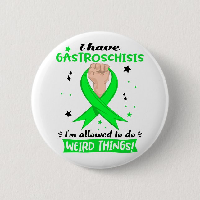 Ich habe Gastroschisis und ich kann seltsame Dinge Button (Vorderseite)