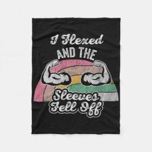 Ich habe geflochten und die Ärmel sind abgefallen  Fleecedecke