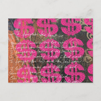 Ich habe gegen das Gesetz gekämpft Postkarte