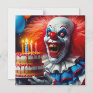 Ich habe gehört, dass es Ihre Horror-Clownkarte zu Magneteinladung