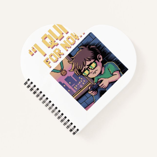 Ich habe gekündigt. JETZT." Notizbuch (Vorderseite)