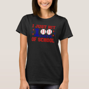 Ich habe gerade 100 Tage Baseball 100. Schultag er T-Shirt