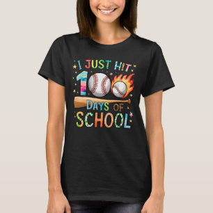 Ich habe gerade 100 Tage Baseball Schule 100 Tage T-Shirt