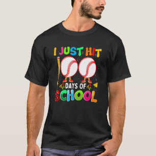 Ich habe gerade 100 Tage Baseball-Schule getroffen T-Shirt