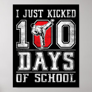 Ich habe gerade 100 Tage Schule Karate Happy 100 Poster