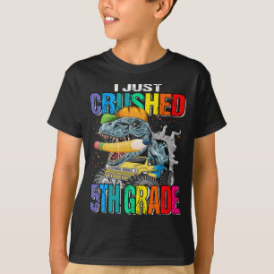 Ich habe gerade den 5. Klasse Monster Truck Dinosa T-Shirt
