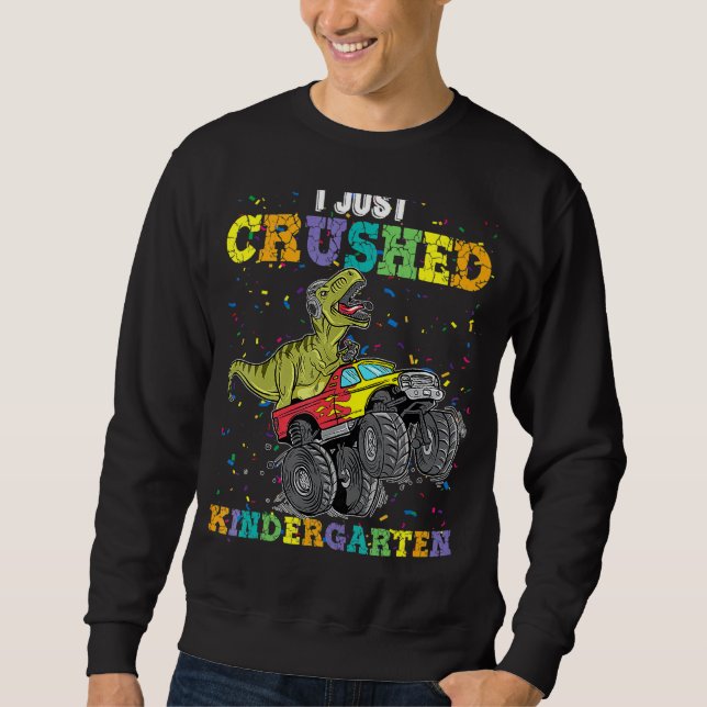 Ich habe gerade den Kindergarten Dinosaurier Trex  Sweatshirt (Vorderseite)