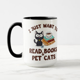 Ich habe gerade Gewollt, Bücher und Katzen zu lese Tasse