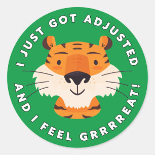 Ich habe gerade Got und ich fühle mich großartig Runder Aufkleber