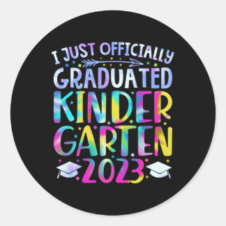 Ich habe gerade Kindergen Abschluss 2023 Runder Aufkleber