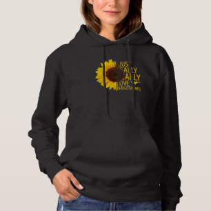 Ich habe gerade Liebe Budgerigars Frauen Bird Sunf Hoodie