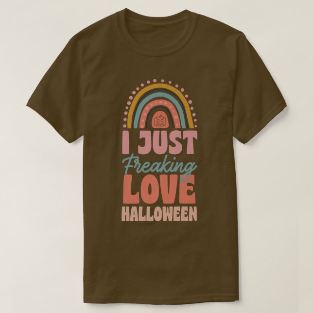 Ich habe gerade Liebe Halloween Bohemisch Rainbow  T-Shirt (Design vorne)