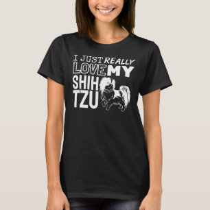 Ich habe gerade meine schicke Tzu-Dog-Liebe Niedli T-Shirt