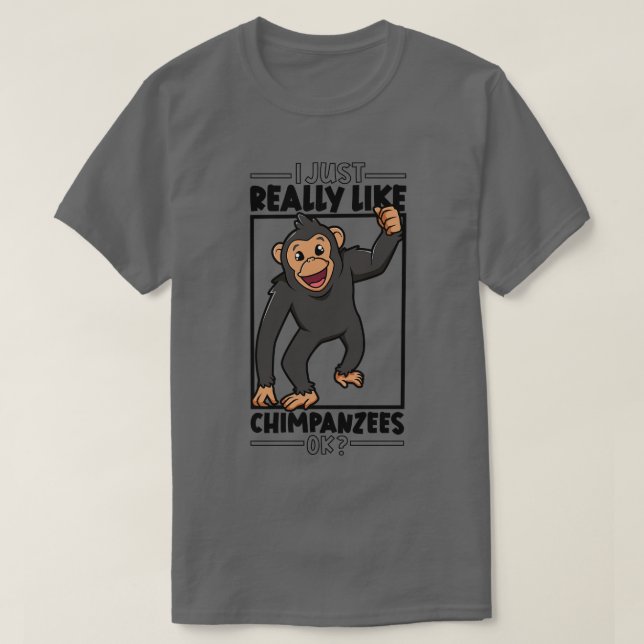 Ich habe gerade Schimpansen Liebe 1 T-Shirt (Design vorne)