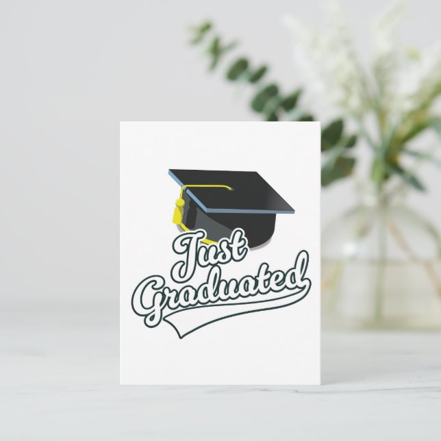Ich habe gerade studiert! feiertagspostkarte (Stehend Vorderseite)