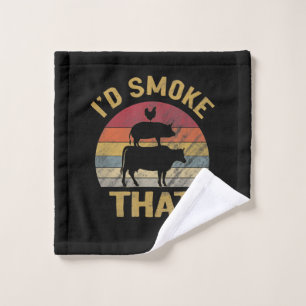 Ich habe geraucht, dass die lustige GRILLEN Smoker Waschlappen