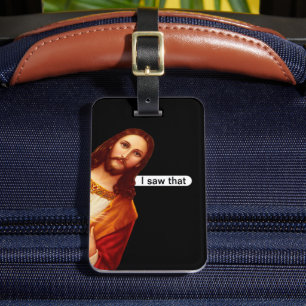 Ich habe gesehen, dass Jesus Gepäck Travel Tag Gepäckanhänger