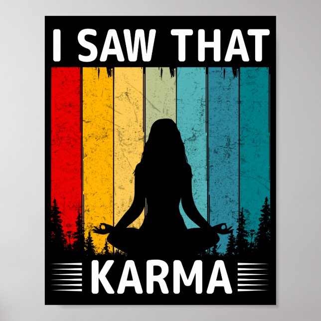 Ich habe gesehen, dass Karma Poster (Vorne)