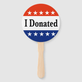 Ich habe gespendet fächer