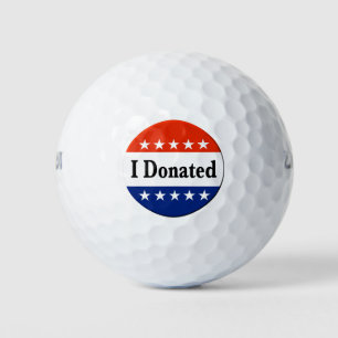 Ich habe gespendet golfball